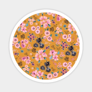 Little flowers Mustard 2 Magnet